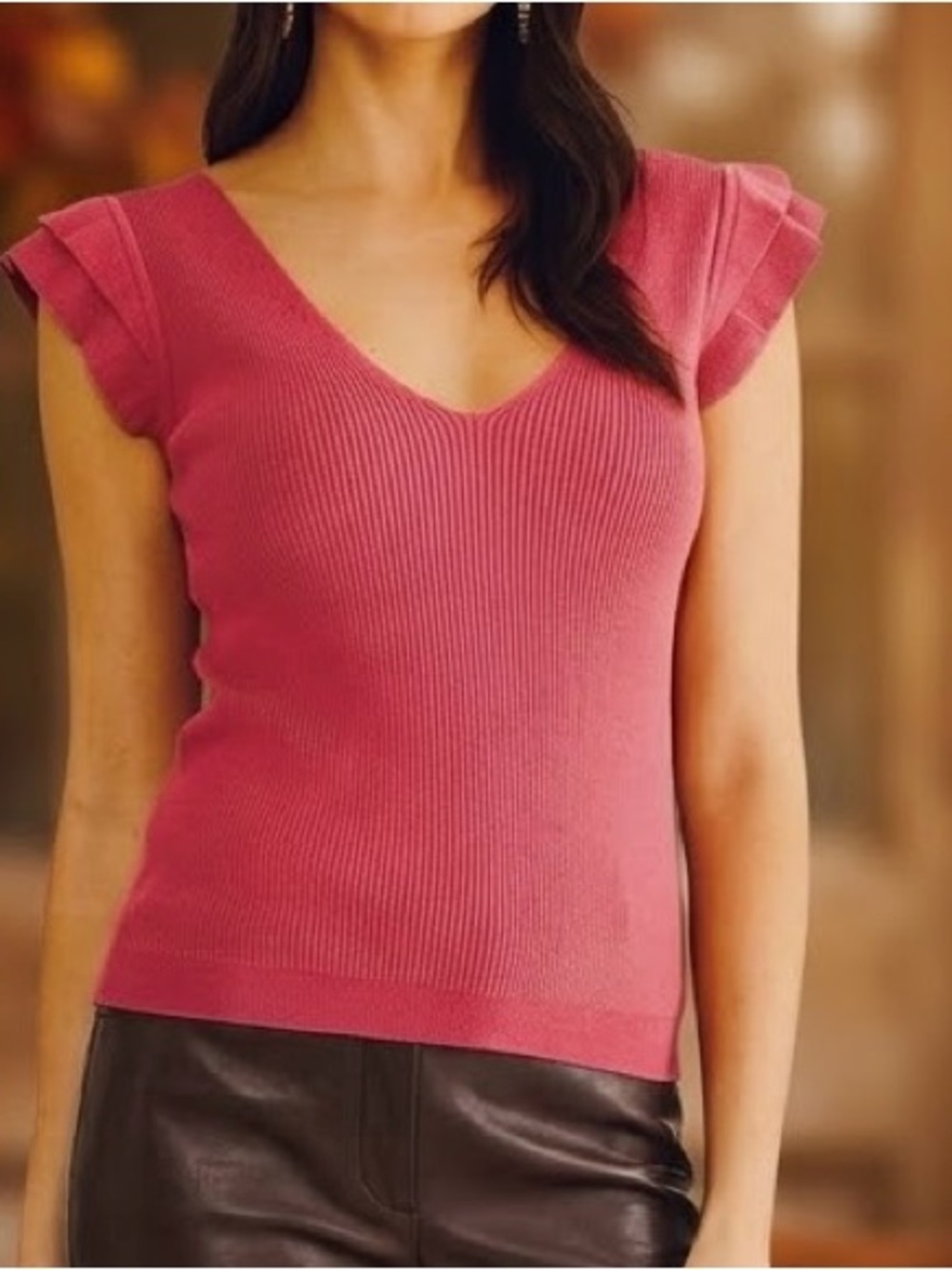 Philosophy, Ruffle V-neck